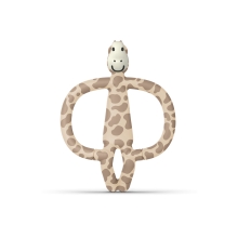 MATCHSTICK MONKEY Kousátko a zubní kartáček Giraffe teether - Žirafa