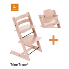 STOKKE Set Tripp Trapp Židlička + Baby set Serene Pink