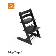 STOKKE Zvýhodněný set Tripp Trapp Židlička Black + Toddlekind Koš + Nuuroo Elia Cobblestone