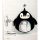 3 SPROUTS Organizér do koupelny Penguin Black