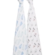 ADEN + ANAIS Classic Swaddle 2balení Whales & Boats
