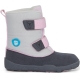 AFFENZAHN Dětské barefoot boty Minimal Highboot Vegan - Koala/Grey/Pink
