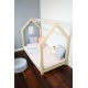 BENLEMI Dětská postel 70 x 140 cm ve tvaru domečku Tery