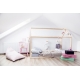 BENLEMI Dětská postel 70 x 160 cm ve tvaru domečku Lusy