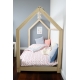 BENLEMI Dětská postel 70 x 160 cm ve tvaru domečku Tery