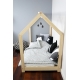 BENLEMI Dětská postel 70 x 160 cm ve tvaru domečku Tery
