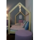 BENLEMI Dětská postel 80 x 160 cm ve tvaru domečku Tery