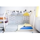BENLEMI Dětská postel 80 x 160 cm ve tvaru domečku Tery