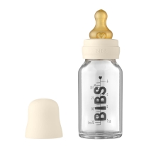 BIBS Baby Bottle Skleněná lahev 110 ml Ivory