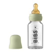 BIBS Baby Bottle Skleněná lahev 110 ml Sage