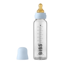 BIBS Baby Bottle Skleněná lahev 225 ml Baby Blue