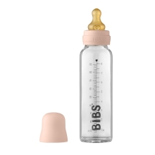 BIBS Baby Bottle Skleněná lahev 225 ml Blush