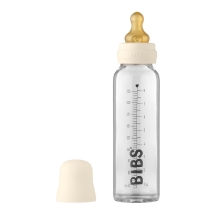 BIBS Baby Bottle Skleněná lahev 225 ml Ivory