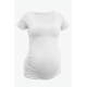 BOBÁNEK Těhotenská tričká krátký rukáv Černé a Bílé vel. S