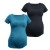 BOBÁNEK Těhotenská tričká krátký rukáv Černé a Petrolejové