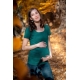 BOBÁNEK Těhotenské tričko krátký rukáv Tmavě zelené