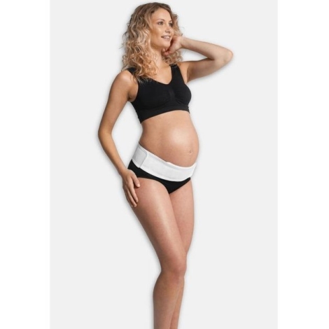 CARRIWELL Těhotenský nastavitelný podpůrný pásek bílý
