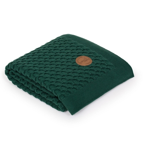 CEBA BABY Pletená deka v dárkovém balíčku 90 x 90 Vlny Emerald