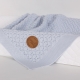 CEBA BABY Pletená deka v dárkovém balíčku 90 x 90 Vlny Modré