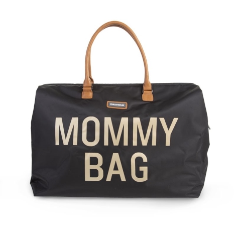CHILDHOME Mommy Bag Big Black Gold