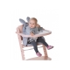 CHILDHOME Sedací podložka do dětské židličky Rabbit Jersey Grey