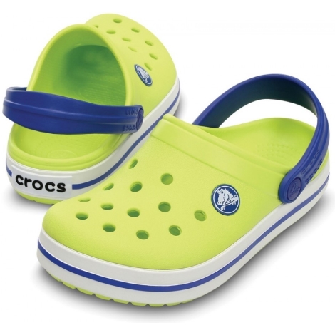 CROCS Crocband Kids Citrus/Sea Blue C8/9