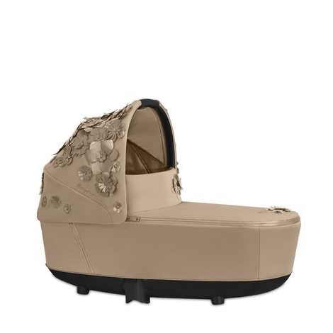 CYBEX Platinum Priam Lux Carry Cot Simply Flowers Mid Beige