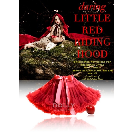 DOLLY sukně Červená karkulka (red)
