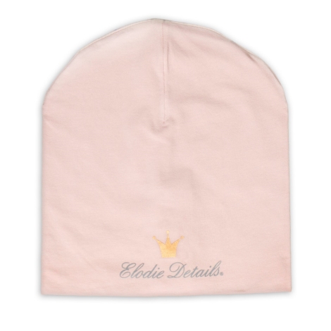 ELODIE DETAILS Bavlněná čepice Logo Powder Pink 6 - 12 m
