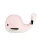FLOW Hračka s tlukotem srdce Moby the Whale Pink