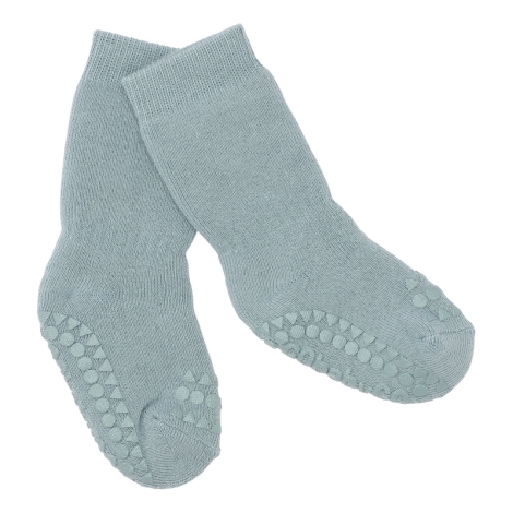 GOBABYGO Protiskluzové ponožky Dusty Blue vel. 1 - 2 roky