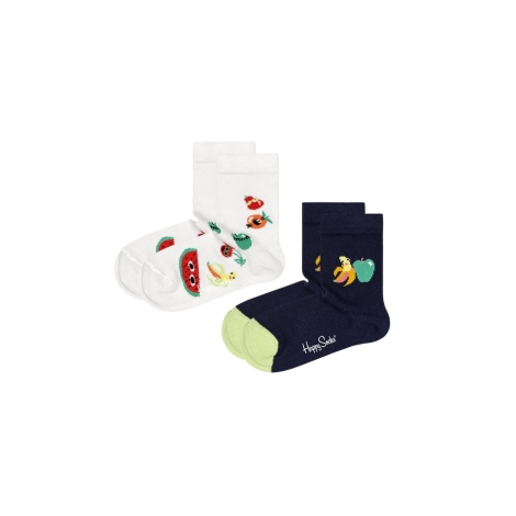 HAPPY SOCKS Dětské ponožky 2 páry Fruit Mix vel. 0 - 12 měsíců