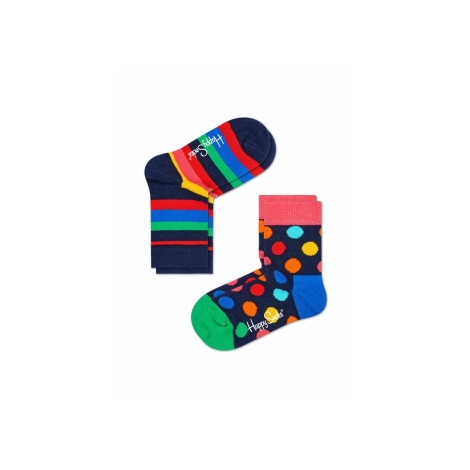 HAPPY SOCKS Dětské ponožky 2 páry Stripe Socks vel. 2 - 3 roky