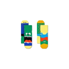 HAPPY SOCKS Dětské protiskluzové ponožky 2 páry Monsters vel. 2 - 3 roky