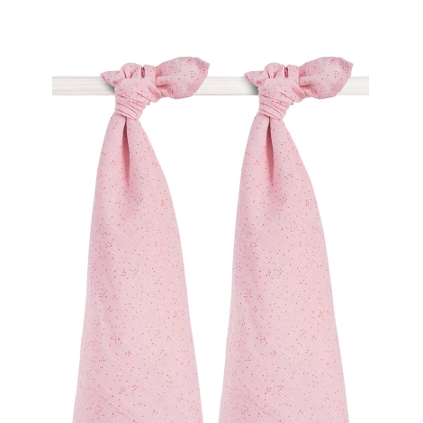 JOLLEIN Osušky Mini Dots Blush Pink balení 2ks