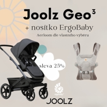 JOOLZ Geo3 Kompletní set Pure Grey + nosítko Ergobaby Aerloom zdarma