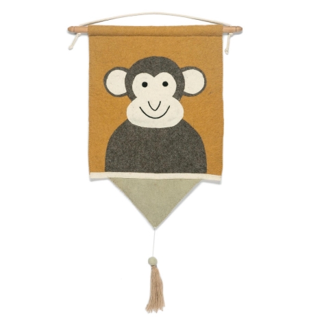 KIDSDEPOT Moos Závěsná dekorace Monkey