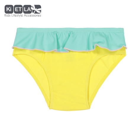 KIETLA Plavky s UV ochranou kalhotky žlutozelené