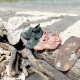LÄSSIG Beach Sandals Pink 22