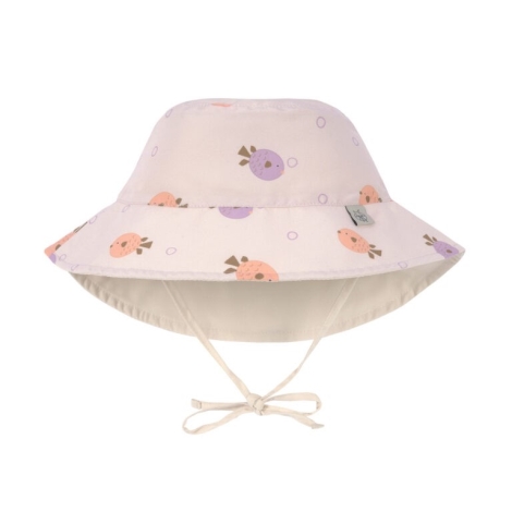 LÄSSIG Sun Protection Bucket Hat Fish Light Pink 19 - 36 m