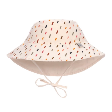 LÄSSIG Sun Protection Bucket Hat Strokes Offwhite/Multicolor