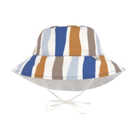 LÄSSIG Sun Protection Bucket Hat Waves Blue/Nature 19 - 36 m