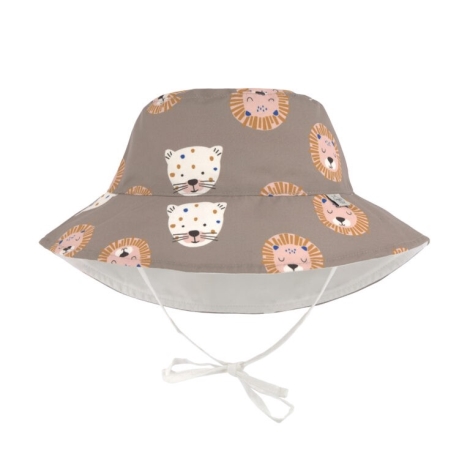 LÄSSIG Sun Protection Bucket Hat Wild Cats Choco 7 - 18 m