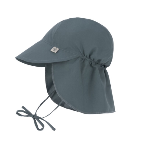 LÄSSIG Sun Protection Flap Hat Blue 7 - 18 m