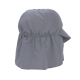 LÄSSIG Sun Protection Flap Hat Grey