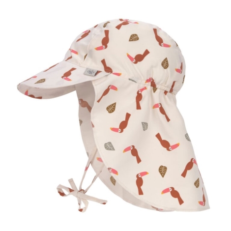 LÄSSIG Sun Protection Flap Hat Toucan Offwhite 19 - 36 m