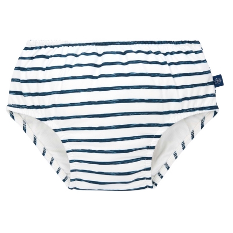 LÄSSIG Swim Diaper Boys Stripes Navy 12 měsíců
