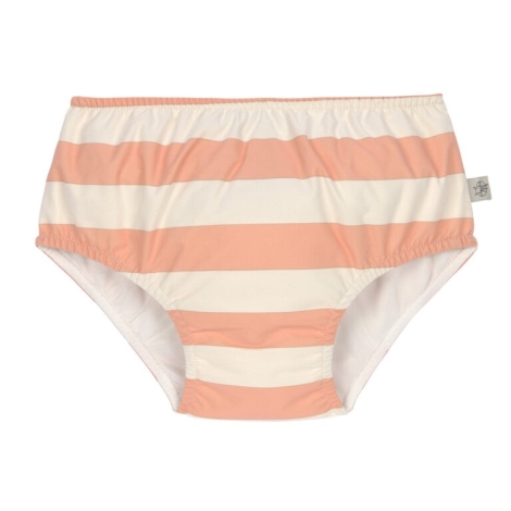 LÄSSIG Swim Diaper Girls Block Stripes Milky/Peach 13 - 18 m