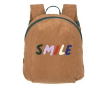 LÄSSIG Tiny Backpack Cord Little Gang Smile Caramel