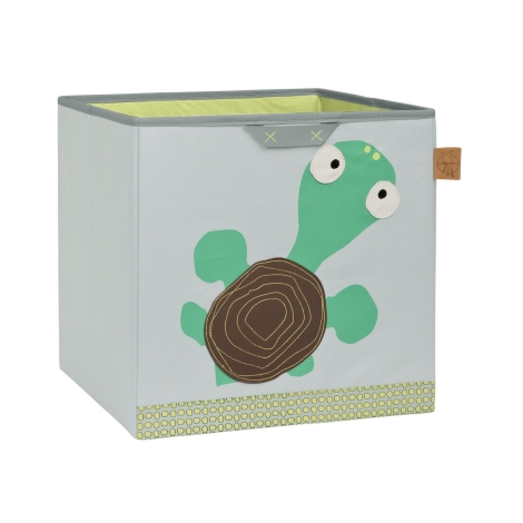 LÄSSIG Toy Cube Storage Wildlife Turtle